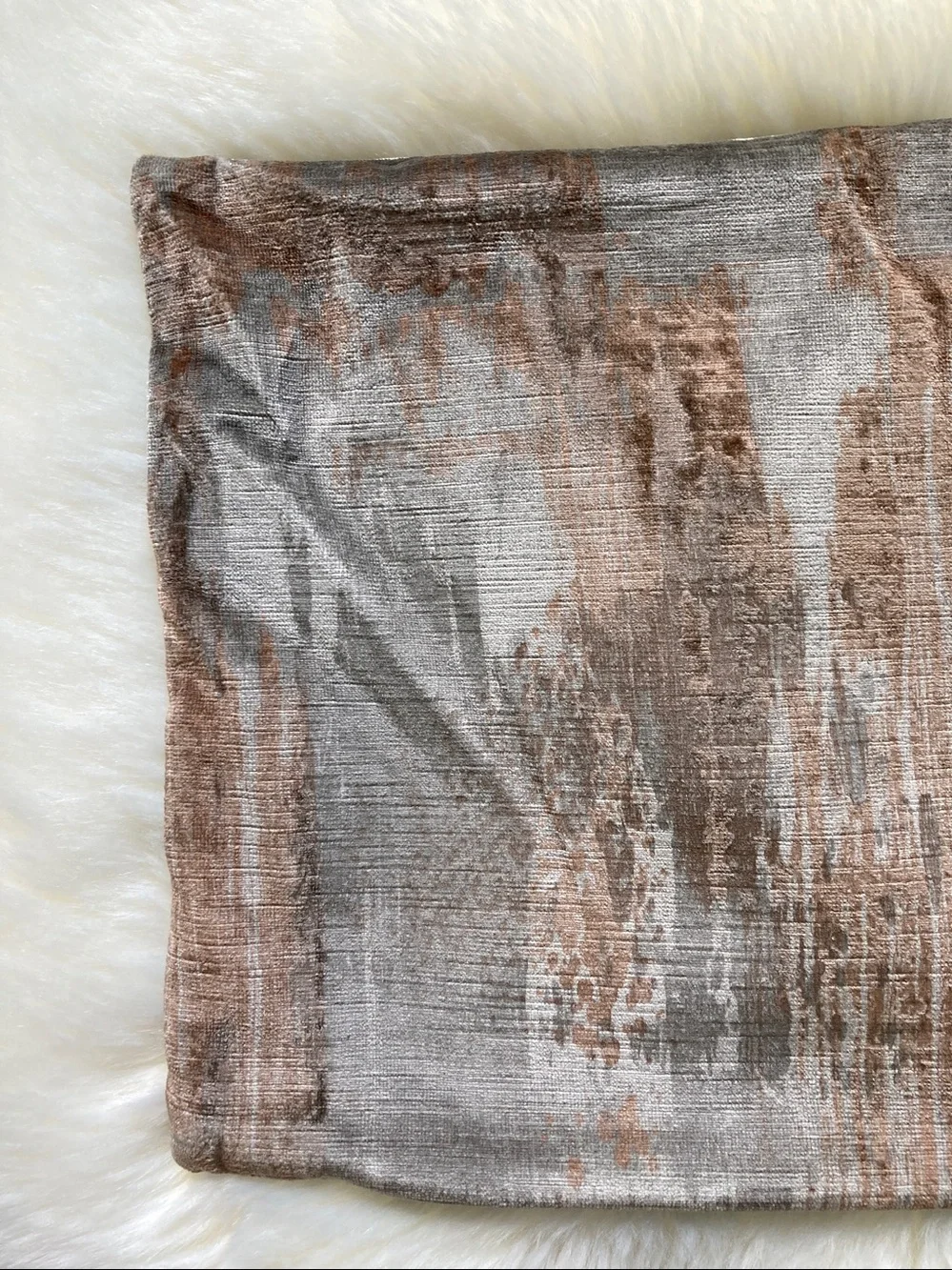Restoration Hardwear RH PIllow Cover Rayon Velvet Striated Brushstroke Sham